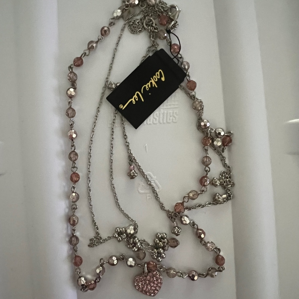 Rose Heart 3-Strand Necklace